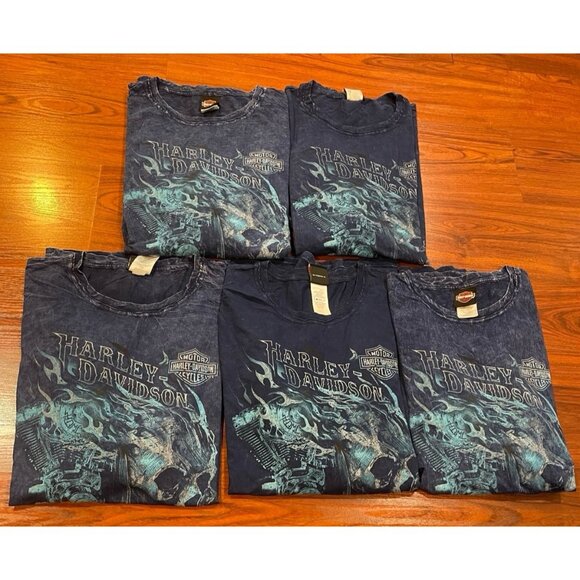 HARLEY DAVIDSON MENS LOT OF 5 SHIRTS SIZES 3 XL - Picture 1 of 8